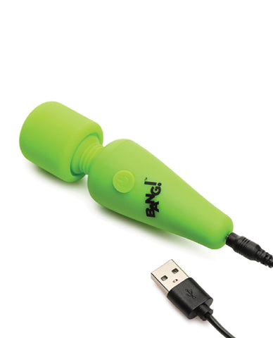 Glow in the Dark Mini Wand Massager Green USB Rechargeable > Sex Toys For Ladies > Wand Massagers and Attachments