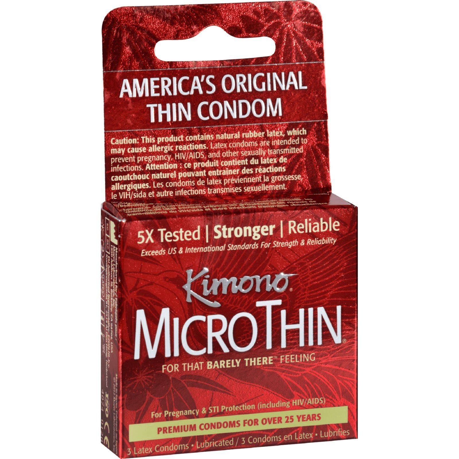 Kimono Microthin Ribbed Plus Sensi-Dots - 3 Pack Condoms > Essentials > Condoms Main image