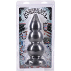 American Bombshell Triple Payload – 7.75 Inch Rippled Butt Plug Gray > Anal Range > Oversized Anal Toys