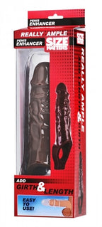 Size Matters Really Ample (Brown) Stretchy Penis Enhancer – Comfortable Penis Enhancer Brown Flesh Brown > Sex Toys For Men > Penis Sleeves