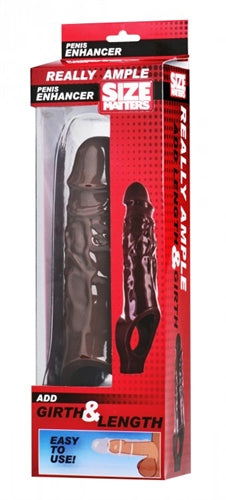 Size Matters Really Ample (Brown) Stretchy Penis Enhancer – Comfortable Penis Enhancer Brown > Sex Toys For Men > Penis Sleeves