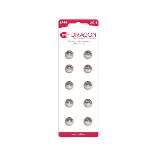 Dragon Alkaline AG13 LR44 Batteries 10-Pack Button Cell Battery Pack Default Title > Essentials > Batteries
