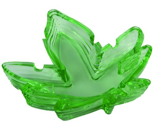 Pot Leaf Ashtray (5 Inches Wide) – Decorative Ashtray Green Gag Gifts & Novelties