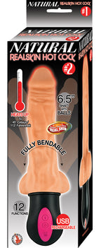 Natural Realskin Warming Bendable Vibrator With 12 Functions > Vibrators > Realistic Vibrators