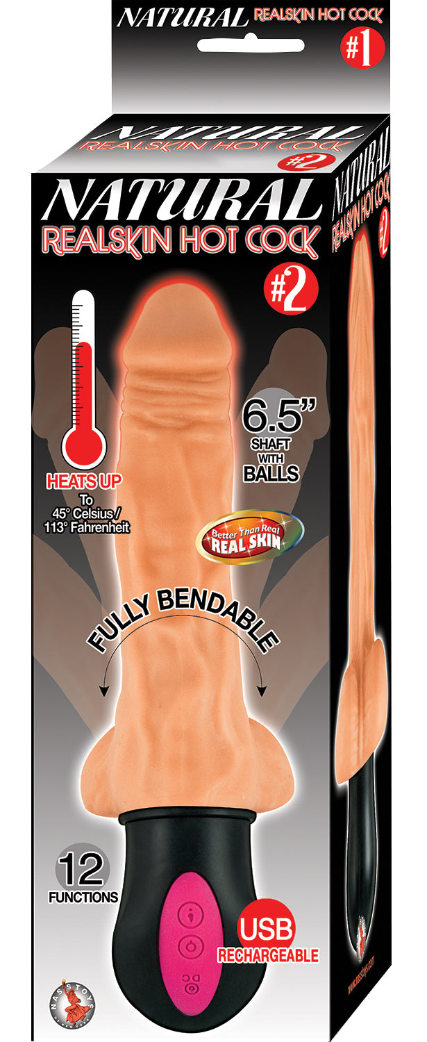 Natural Realskin Warming Bendable Vibrator With 12 Functions > Vibrators > Realistic Vibrators