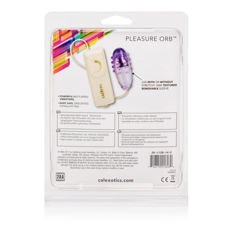 Pleasure Orb Vibrating Egg in Purple for Adult Intimate Fun BULLETS