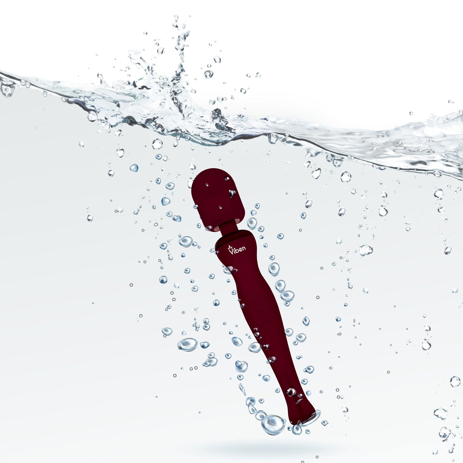 Viben Sultry Rechargeable Wand Massager in Ruby Electric Massager