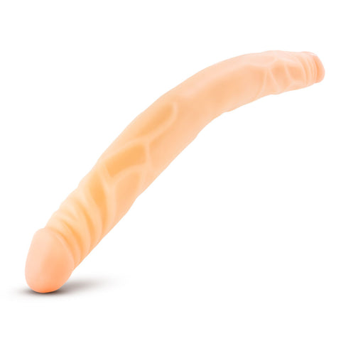 B Yours 14 Inch Beige Double Dildo for Lesbian Couples Double Dongs