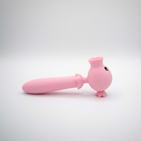 Lick n Stick Pink Clit Flicker and G-Spot Vibrator Toy Finger Stimulator