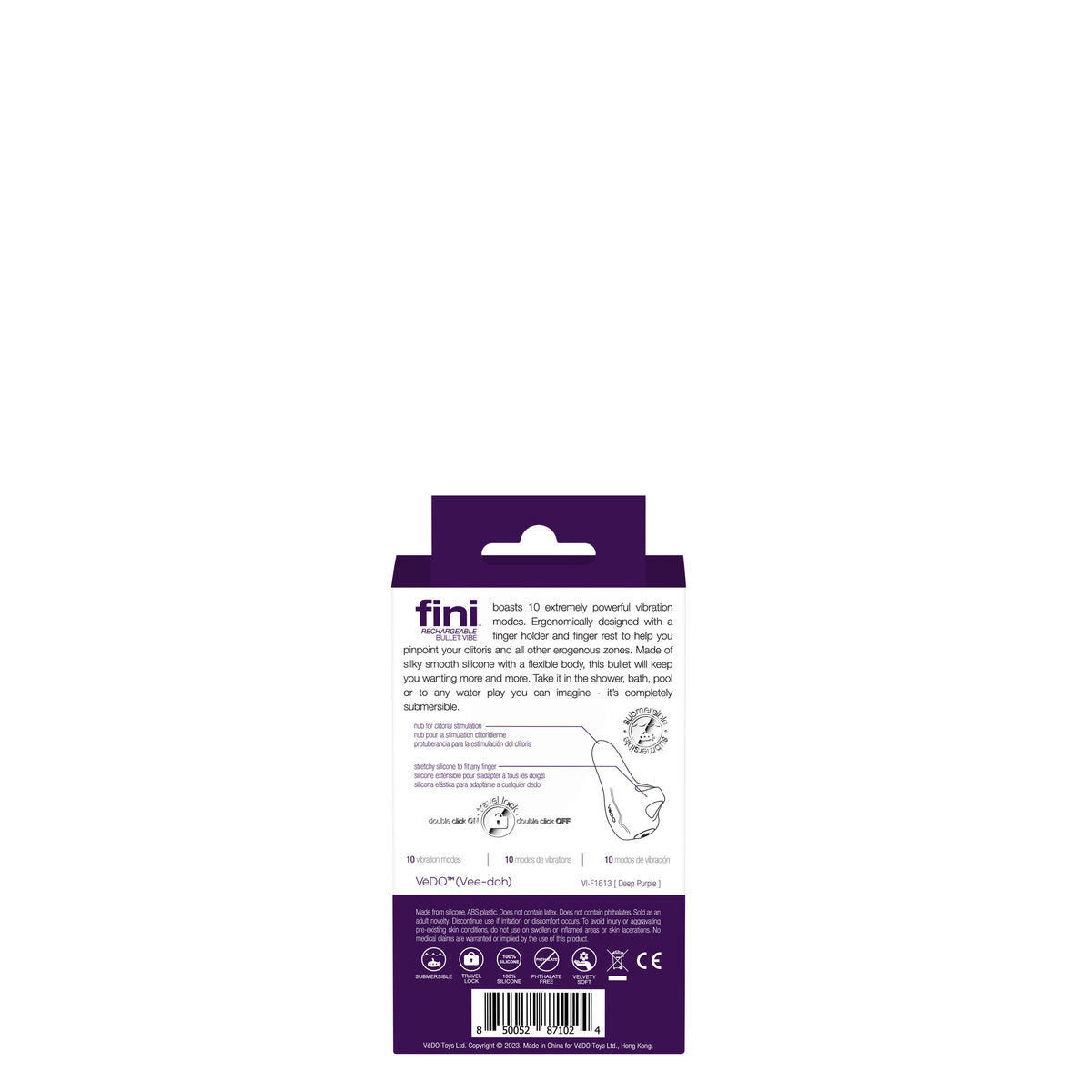 Fini Bullet Vibrator Pink with 10 Vibration Modes > Vibrators > Finger Vibrators