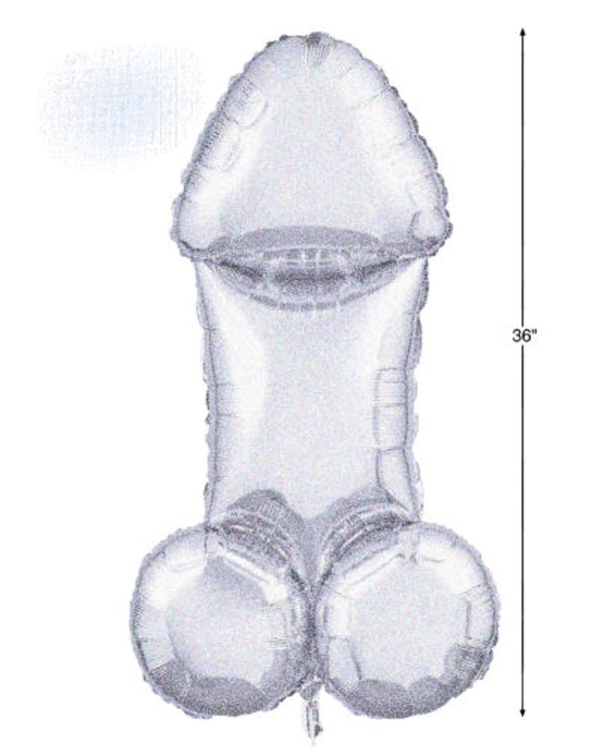 Little Genie Glitterati Disco Penis 3 Foot Mylar Balloon Party Decoration Default Title > Novelties > Gag Gifts