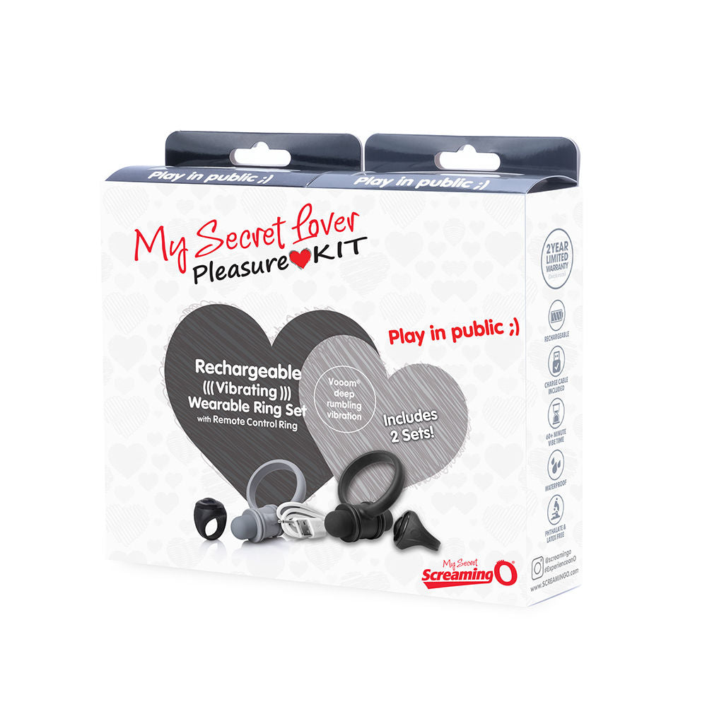 My Secret Lover Kit Vibrating Ring Set for Discreet Fun > Sex Toys > Sex Kits
