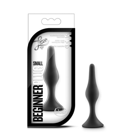 Luxe Beginner Small Anal Plug Black for Gentle Exploration Butt Plugs