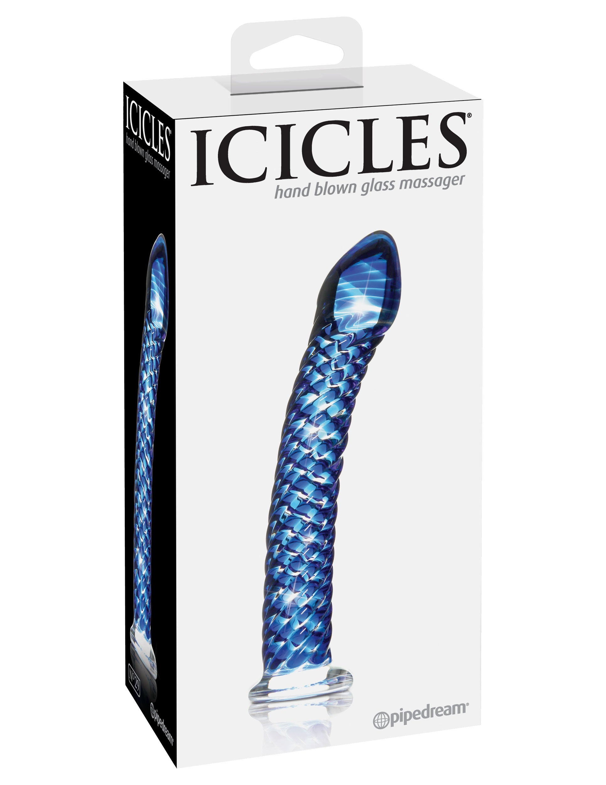 Icicles Blue Glass Massager Handcrafted Luxury Adult Toy > Sex Toys > Glass