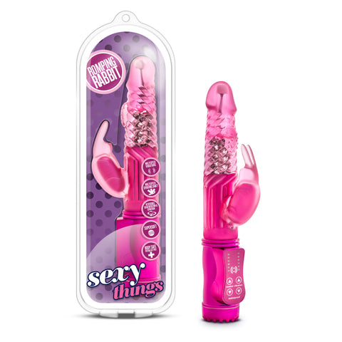 Sexy Things Romping Rabbit Vibrator Fuchsia Beginner Friendly VIBRATORS-RABBIT