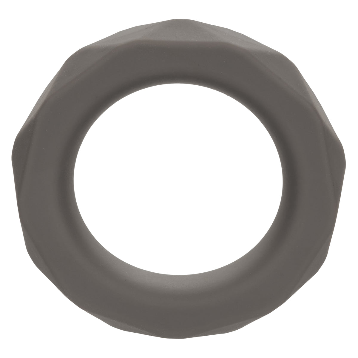 Alpha Liquid Silicone Prolong Prismatic Ring Gray 1 Inch Diameter Stretchy Durable Silicone > Cock Ring > Single