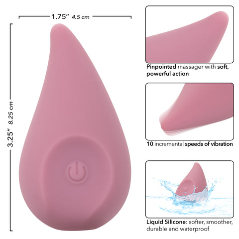 Mod Flair Pink Rechargeable Clitoral Massager for Intense Pleasure Finger Stimulator