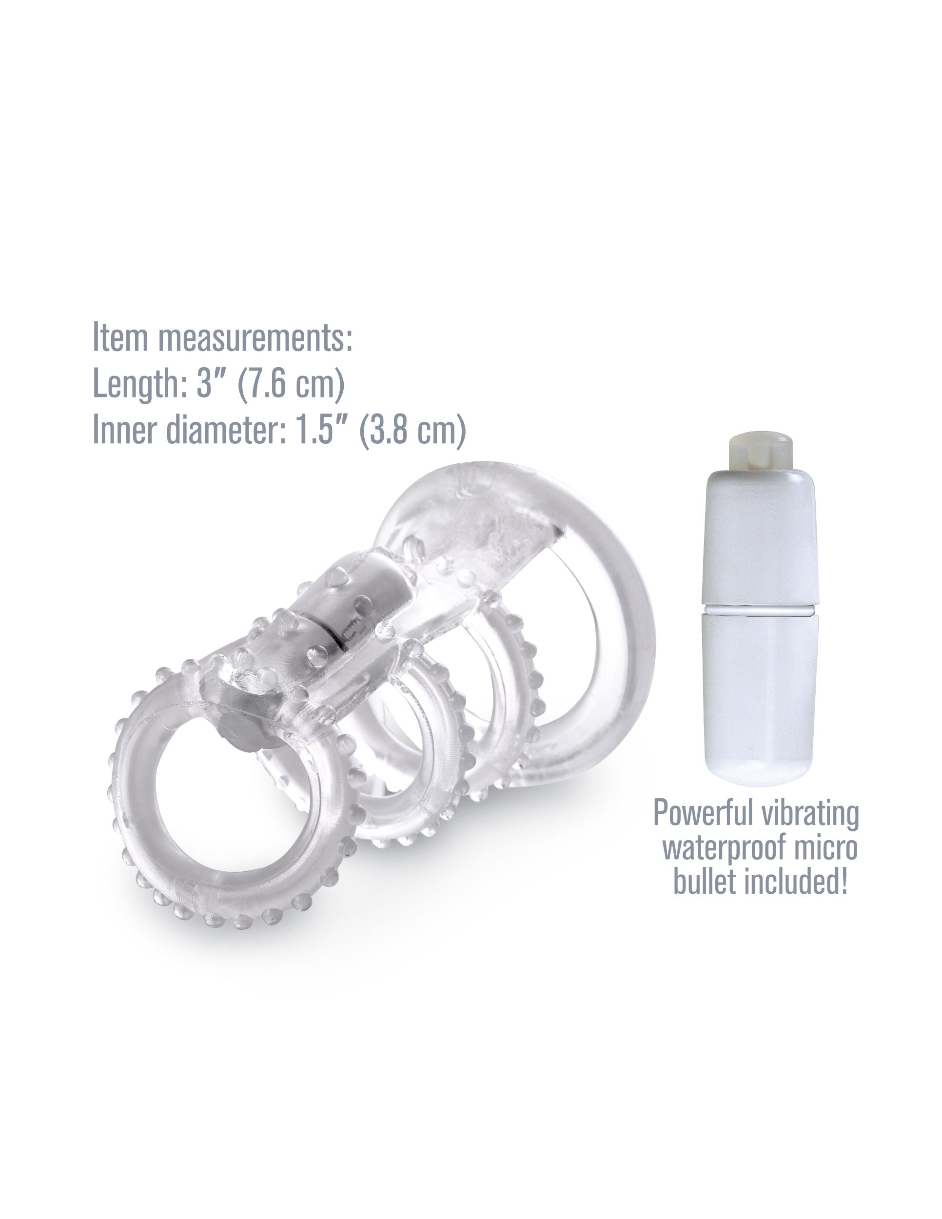 Fantasy X-Tensions Vibrating Power Cage Ring for Enhanced Pleasure Cages