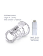 Fantasy X-Tensions Vibrating Power Cage Ring > Bondage Gear > Male Chastity