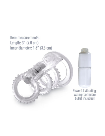 Fantasy X-Tensions Vibrating Power Cage Ring for Enhanced Pleasure Cages