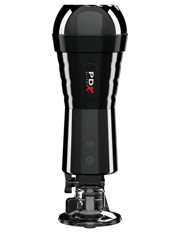 Pdx Elite Cock Compressor Vibrating Stroker for Enhanced Pleasure and Control Strokers - Auto