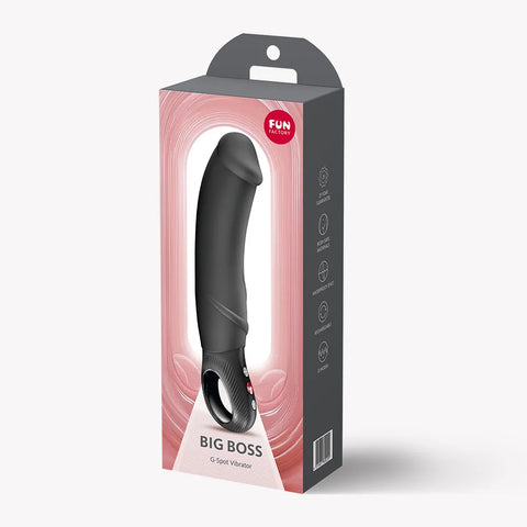 Big Boss 23cm G-Spot Vibrator (Black) – Waterproof Rechargeable Silicone Vibrator Black > Vibrators > G-Spot