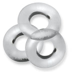Fat Willy 3 Piece Jumbo Cockrings Clear > Cock Ring > Sets