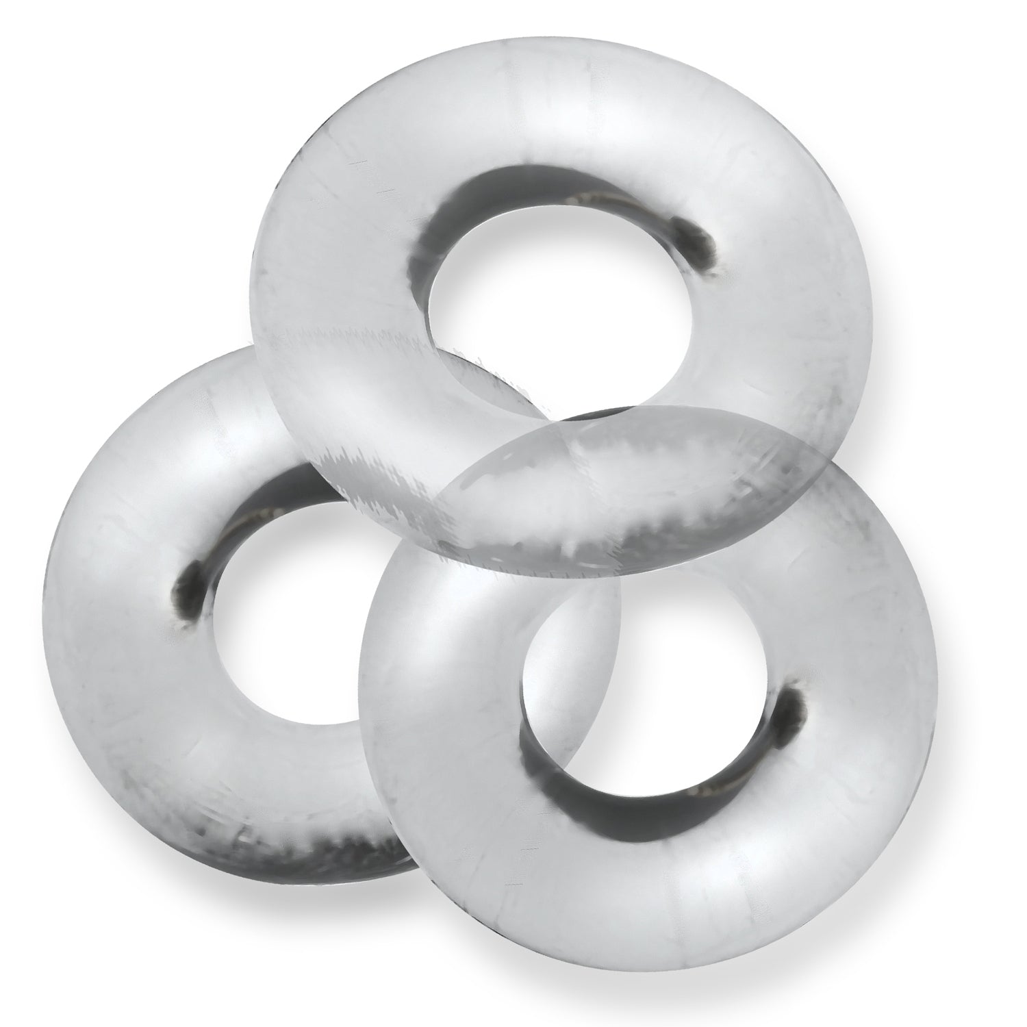 Fat Willy 3 Piece Jumbo Cockrings Clear > Cock Ring > Sets