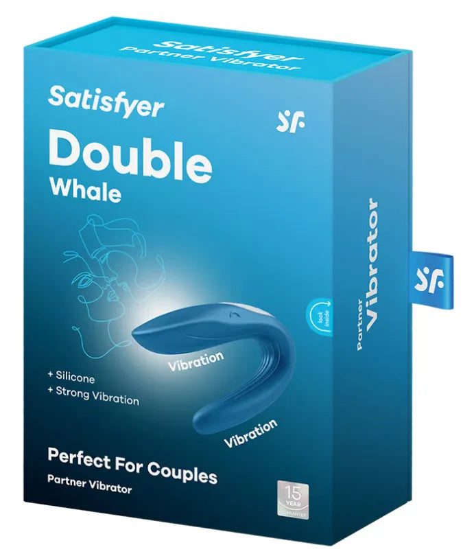 Satisfyer Partner Whale – Dual-Motor Silicone Couples Vibrator with G-Spot and Shaft Stimulation > Sex Toys > Couples Toys