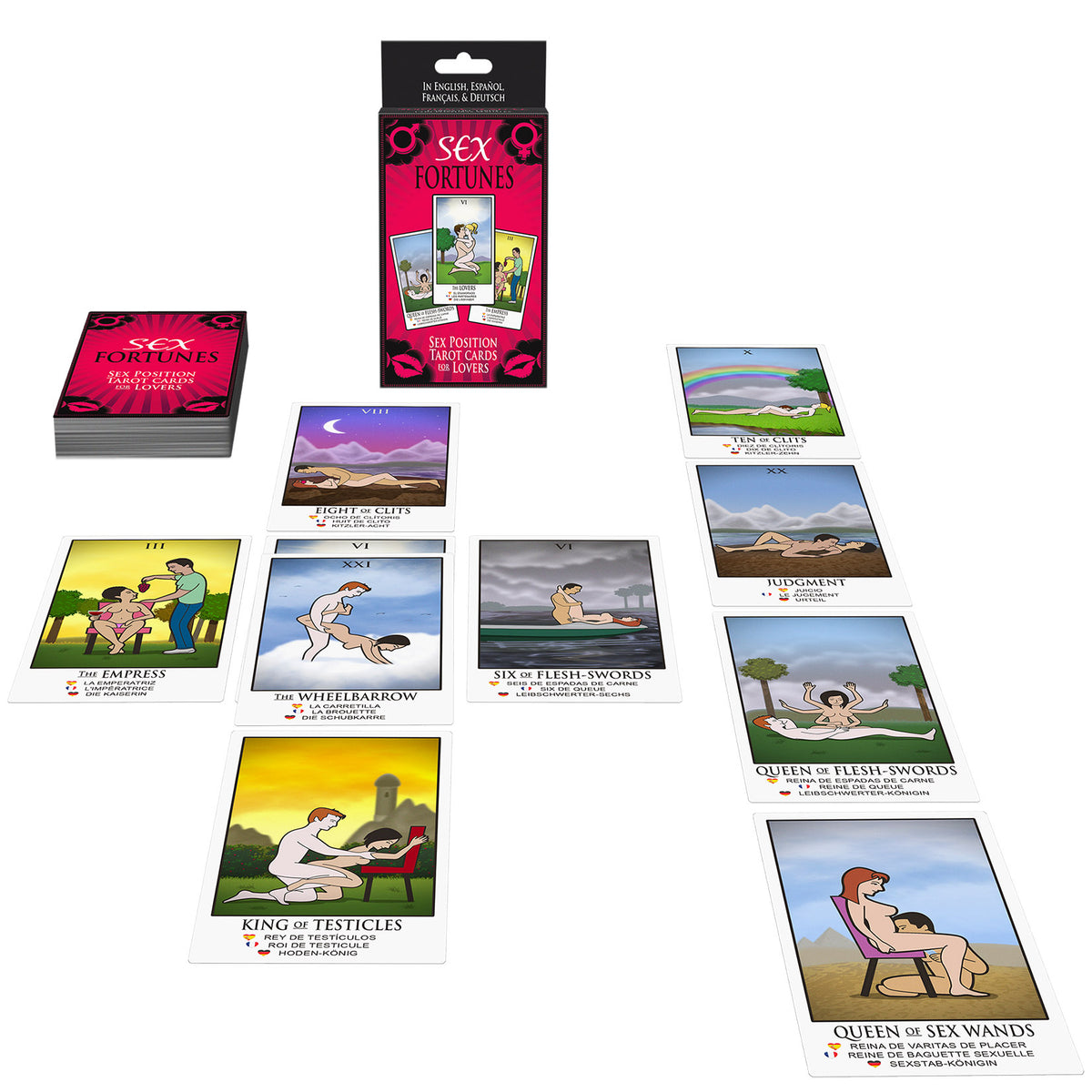 Kheper Games Sex Fortunes Tarot Card Game – Adult Erotic Card Game > Novelties > Card Games