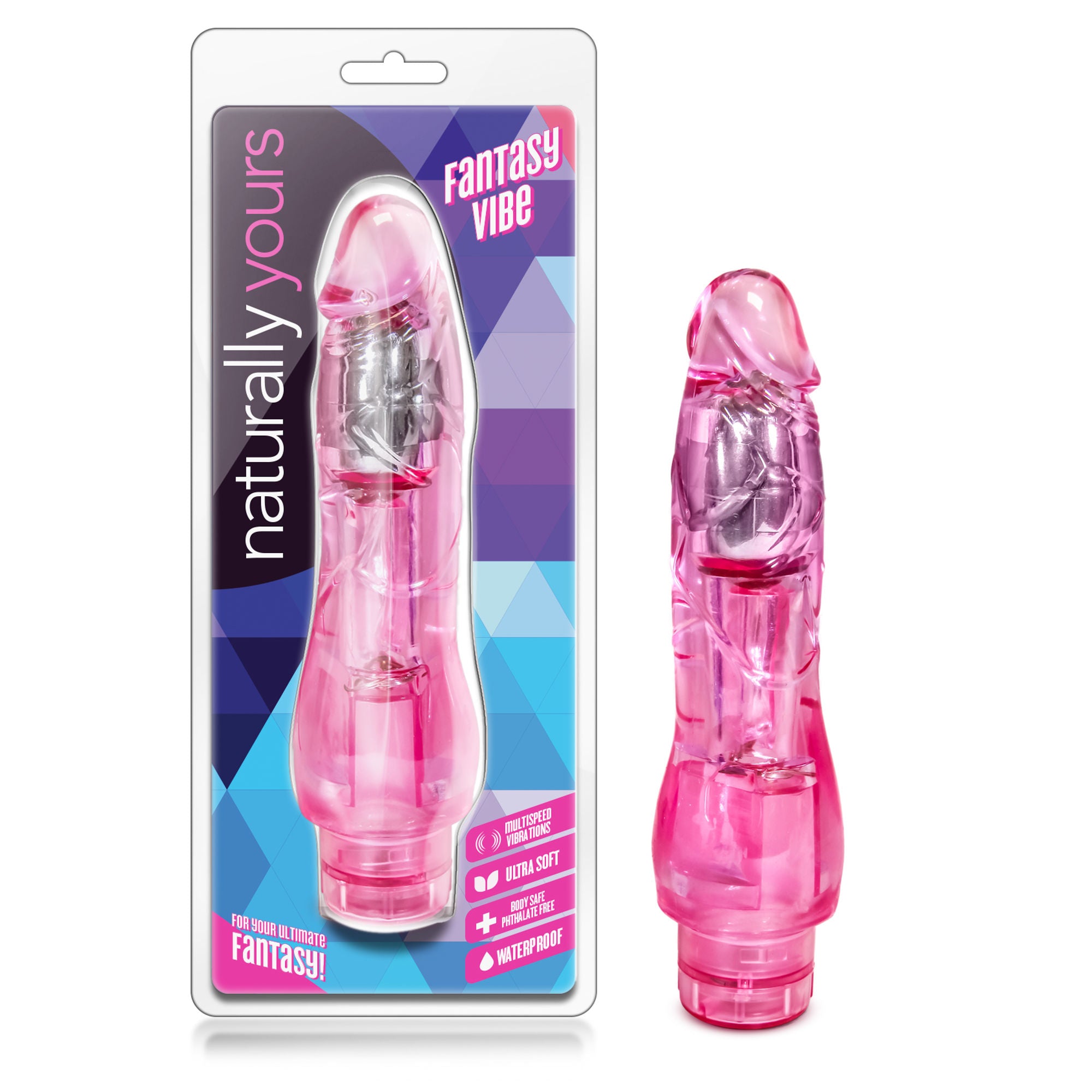 Fantasy Vibe Blue Bendable Vibrator for Intense Pleasure Pink BULLETS