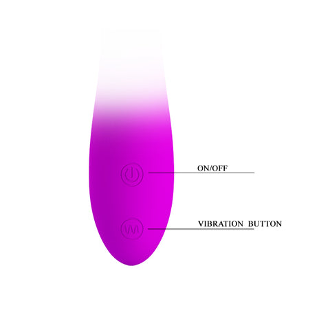 Pretty Love Len Rechargeable Mini Wand Vibrator in Purple Vibrators