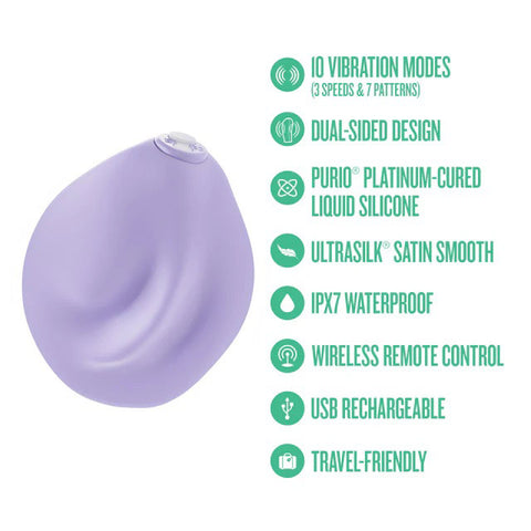 Urself PulsePad (Lavender) – Double-Sided Silicone Vibrator > Sex Toys For Ladies > Clitoral Vibrators and Stimulators