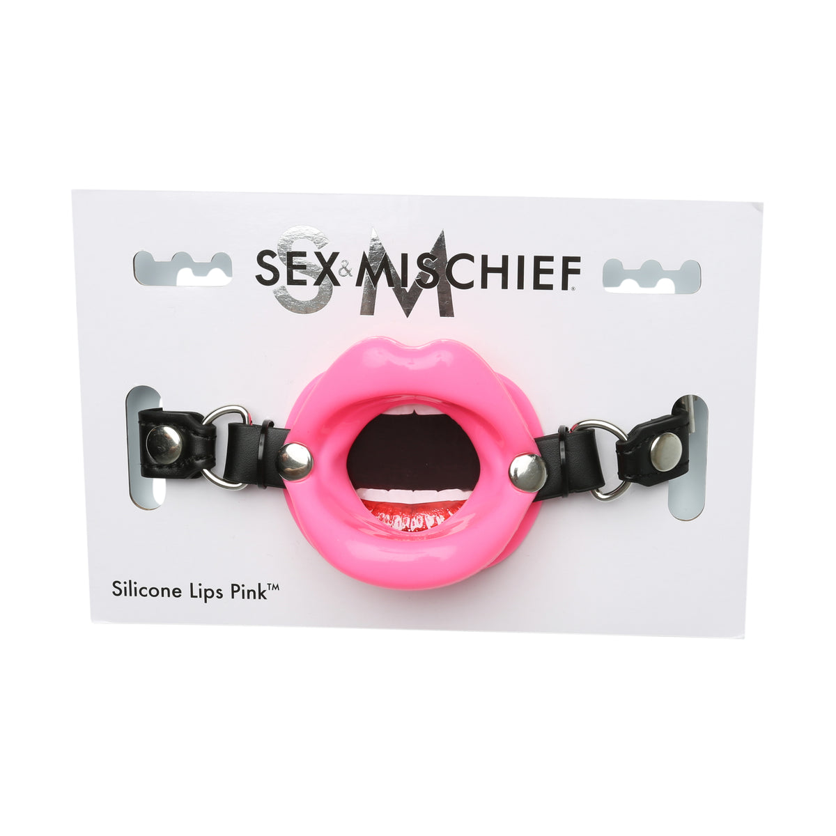 Sex & Mischief Silicone Lips Mouth Gag with 63.5 cm Strap Mouth Gag Pink > Bondage Gear > Gags and Bits