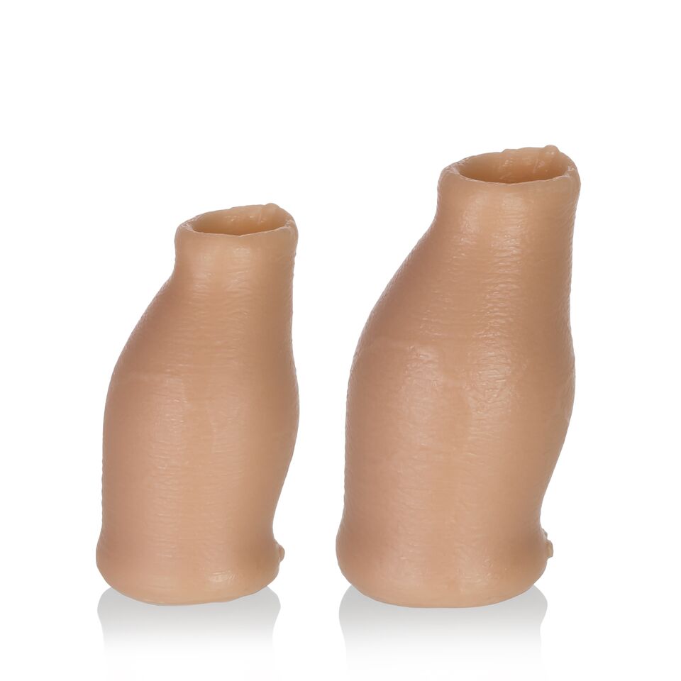 Moreskin Silicone Faux Foreskin Sleeve Light Tone Small Medium Beige > Sex Toys For Men > Penis Sleeves