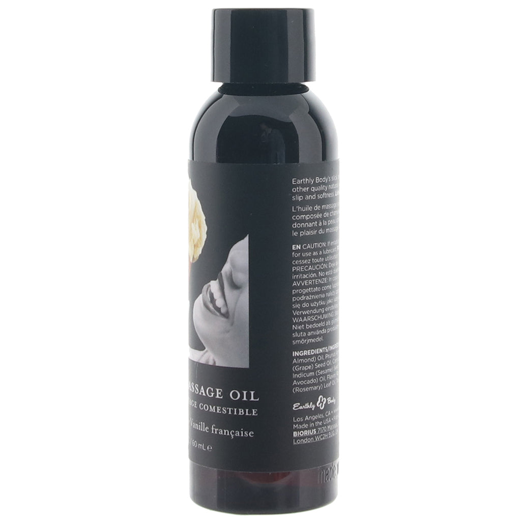 Edible Massage Oil French Vanilla Flavor 59ml Bottle Spa Quality > Essentials > Massage Oil