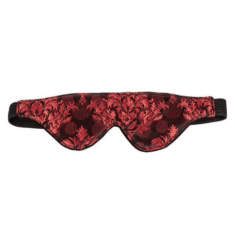 Scandal Blackout Eye Mask for Sensory Play and Intimacy Red Blindfold