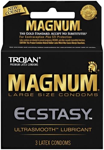 Trojan Magnum Ecstasy - 3 Pack > Essentials > Condoms