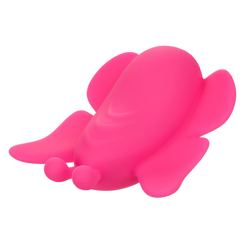 Neon Vibes The Flutter Vibe Pink Butterfly Panty Vibe with 10 Functions USB Rechargeable Silicone Waterproof Panty Vibrators