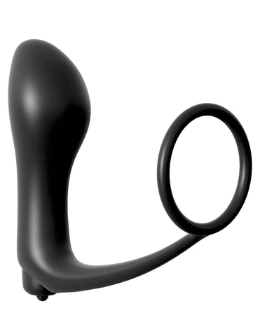 Anal Fantasy Collection Ass-Gasm Cockring Plug Vibrating Butt Plug with Cock Ring > Anal Range > Prostate Massagers