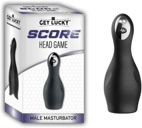 Score Head Game – Textured Vibrating Masturbator with LED > Sex Toys For Men > Masturbators > Vibrating