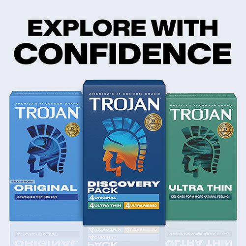 Trojan Discovery Pack – Condom 3 Pack > Essentials > Condoms