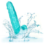 Size Queen 6 Inch Blue Realistic Dildo with Life Like Texture > Dildos > Realistic Dildos