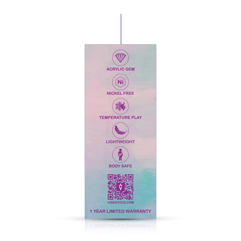 Cheeky Charms Silver Anchor Butt Plug with Clear and Teal Jewel Kit > Anal Range > Jewel Butt Plugs