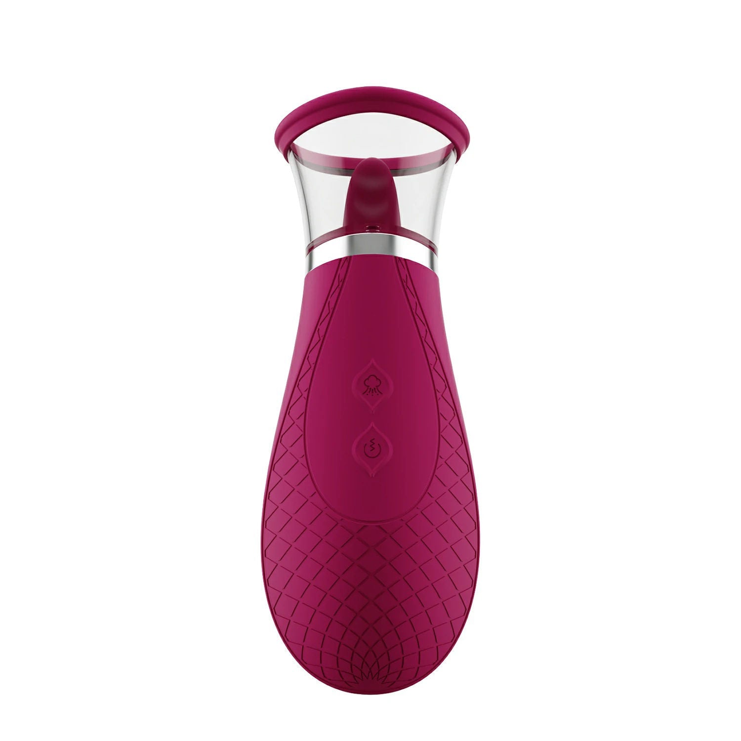 Scioness Rechargeable Clitoral Stimulator Tongue Vibrator Wine Purple Suction Stimulator