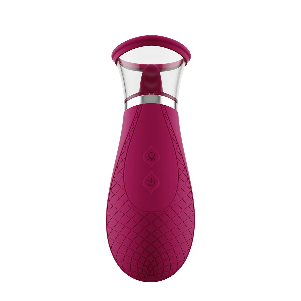 Scioness Rechargeable Clitoral Stimulator Tongue Vibrator Wine Purple Suction Stimulator