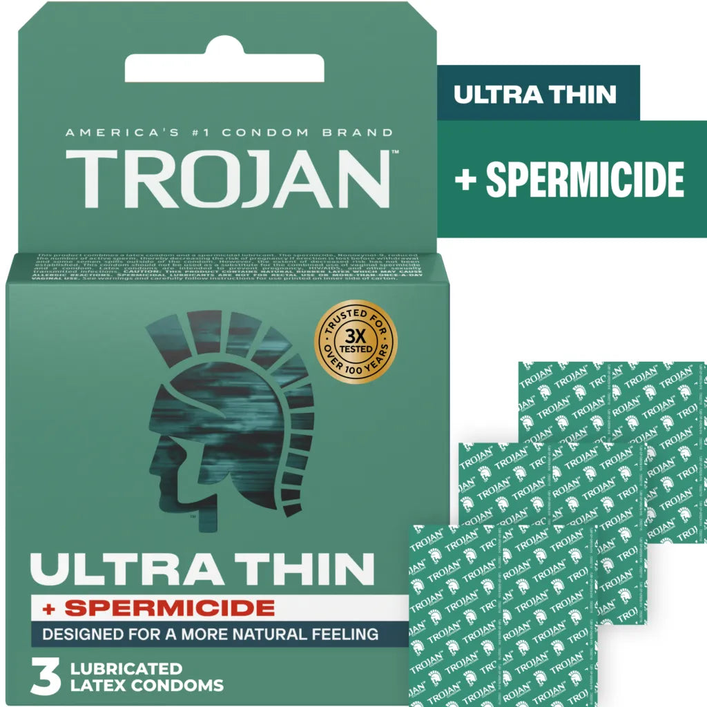 Trojan Ultra Thin Armor Spermicidal Condoms - 3 Pack > Essentials > Condoms