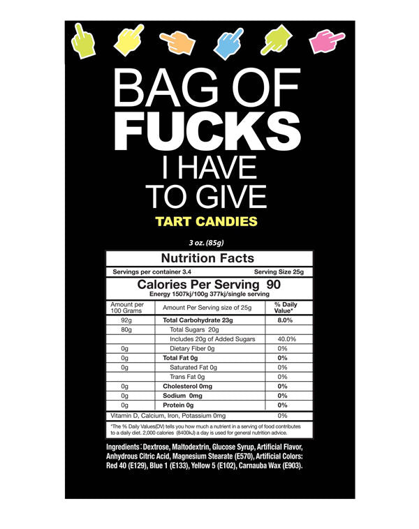 Bag of Fucks I Have to Give Bag of 25 Count Secondary image