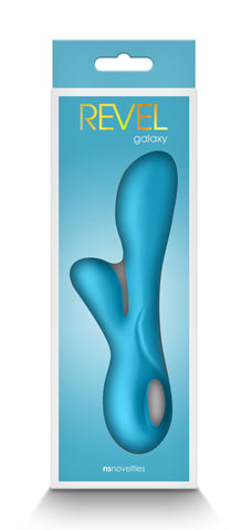 Revel Galaxy Blue Silicone Vibrator with 10 Vibration Modes VIBRATORS-RABBIT