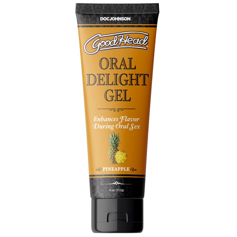 Doc Johnson LOTIONS & LUBES GoodHead Oral Delight Gel - Pineapple - Pineapple Flavoured Oral Gel - 120 ml Tube 782421081669